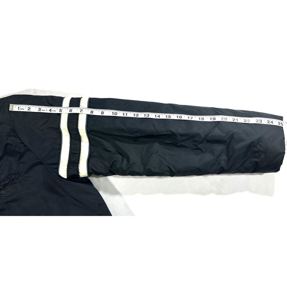 Nautica Jeans Company Men’s Jacket Medium Blue Nylon Quilted Lined Zip Up - Picture 7 of 11